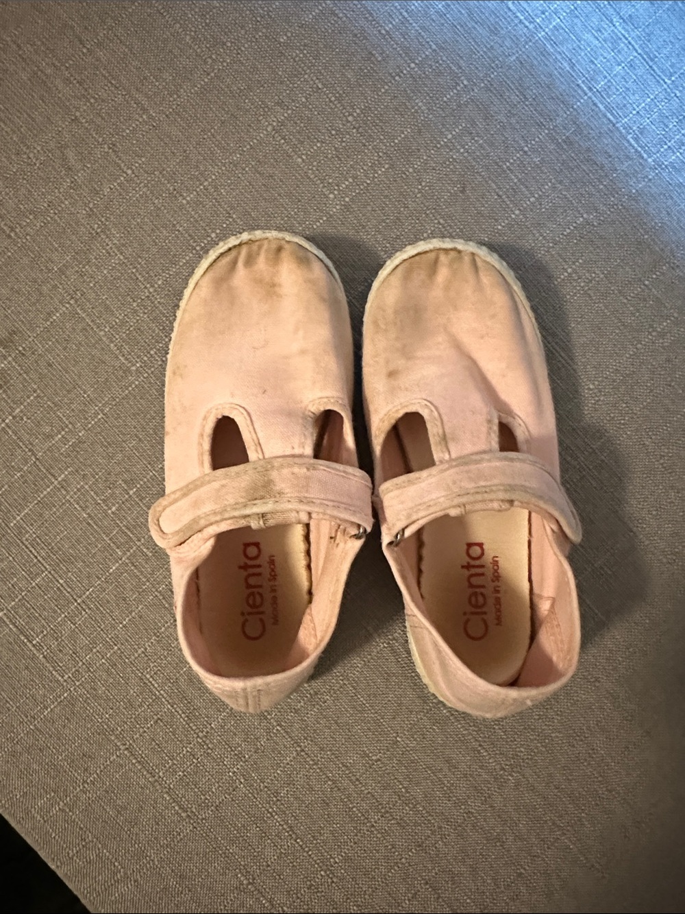 Cienta Light Pink Mary Jane Canvas toddler  Shoes